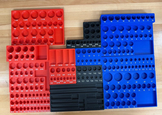NEW V2 - Quinn 428pc Master Technician Set Socket Organizers – Fits Sockets & Accessories from Harbor Freight Set #58154 | 3D Printed